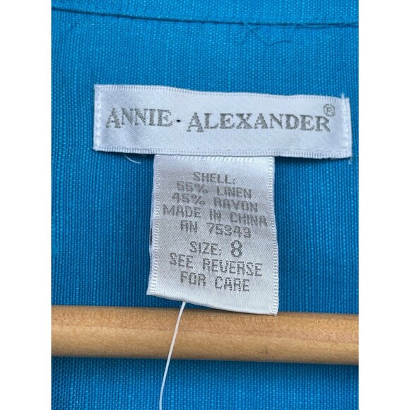Annie Alexander linen blend resort wear 2 piece set size 8/medium - Picture 4 of 12